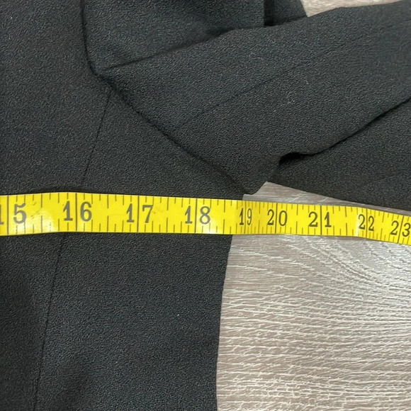 Vintage 70’s, 80’s Wool Skirt and Jacket Set Suit Black Velvet Appliqués - Picture 12 of 16